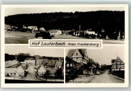 Vöhl Posthilfstelle Hof Lauterbach Hof Laurtbach Fachwerkhäuser