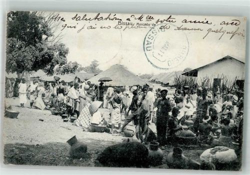 1911 Bissau Marktszene