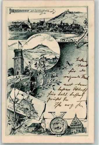 Großbottwar 1900 Lichtenberg Lang-Hans Aussichtsturm