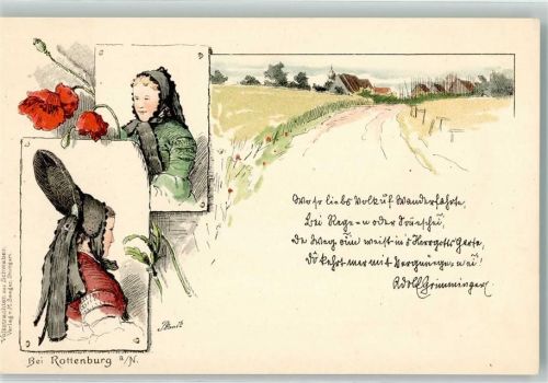 Rottenburg Tracht sign. Plauck