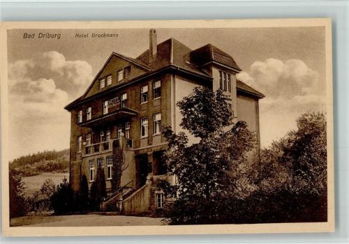 Bad Driburg Hotel Brockmann ca 1929 AK