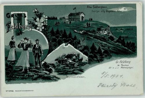 Feldberg Wanderer Brunhildisfelsen Altes Feldberghaus