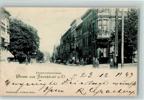 Frankfurt 1899 Fürstenwalder Str. - Verlag Goldiner AK