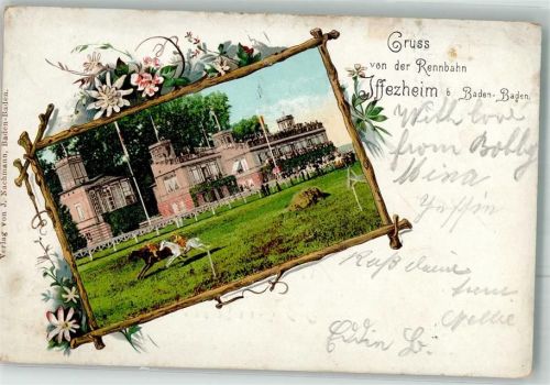 Iffezheim 1900 Iffezheimer Galopprennbahn Tribüne