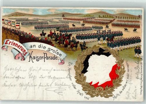 1899 Kaiserparade Kaiserpaar AK
