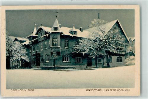 Oberhof Winter Gasthaus Konditorei u. Kaffee Hofmann