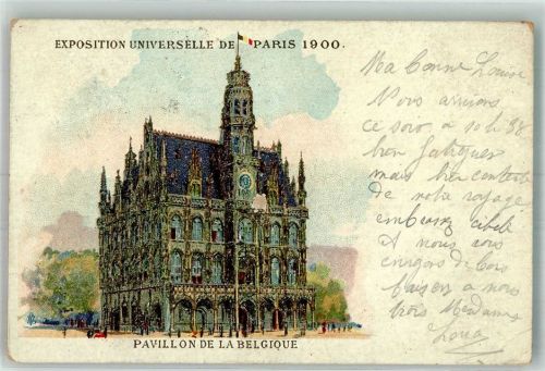 Paris 1900 Ausstellung 1900 Pavillon Belgien