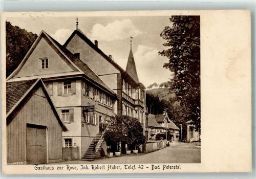 72250 W7605 Bad Peterstal - Gasthaus zur Rose