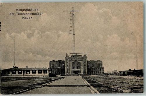 O1550 Nauen , Havelland Telefunkenstation AK Funk 1922