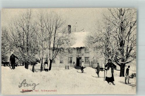 Breitnau Gasthaus zum Löwen Skiläufer Winter