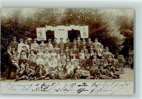 4400 Steyr 1903 Foto AK schönes Gruppenbild von einem Verein, gute Erhaltung AK