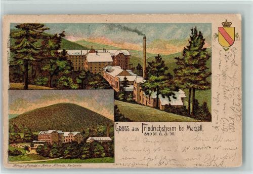 Friedrichsheim 1900 Fabriken Ortsansichten Wappen
