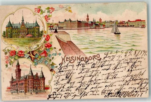 Helsingborg Hälsingborg 1899 Gebrauchsspuren Rathaus