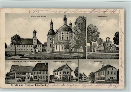 Klosterlechfeld 1915 Kloster Lechfeld , Schule, Handlung AK