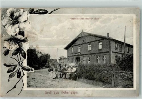 Hohenaspe 1915 Gastwirtschaft Heinrich Stahl