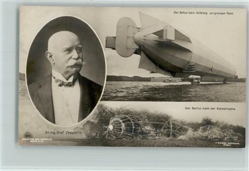 Graf Zeppelin, Ballon beim Aufstieg, Ballon nach der Katastrophe