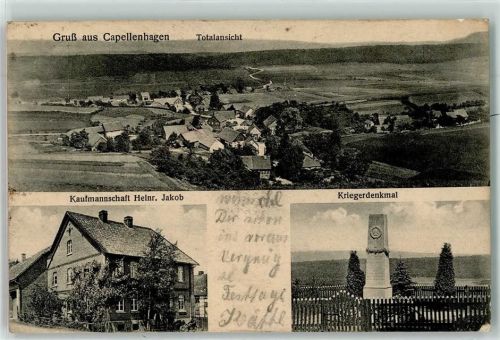 Capellenhagen Kaufmannschaft Heinr. Jakob Kriegerdenkmal