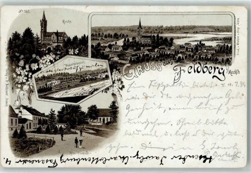 Feldberg 1894 Vorläufer Hotel Plümecke Wasserheilanstalt Kirche