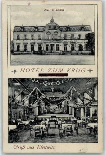 Klettwitz Hotel zum Krug Saal Gruss