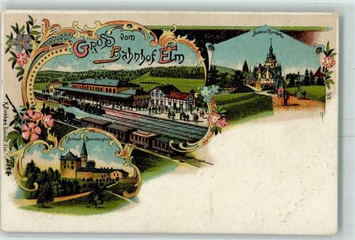 Elm 1913 Bahnhof Schloss Ramholz Schloss Brandenstein