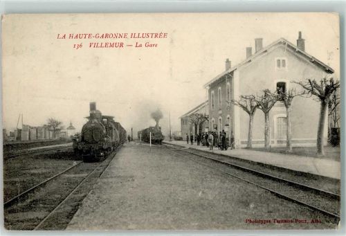 Villemur la Haute Garonne Illustree Bahnhof Eisenbahn