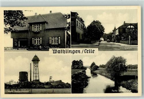 Wathlingen Kaufhaus Heideck Hänigserstraße Werk Niedersachsen Partie an der Fühse