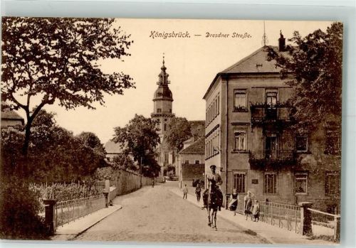 Königsbrück Dresdner Straße Berittener Soldat