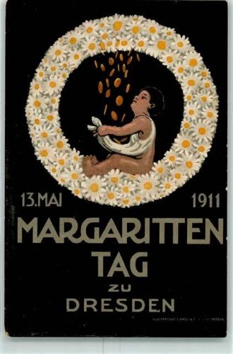 Dresden 1911 Margeritentag sign. Werner Hahmann AK