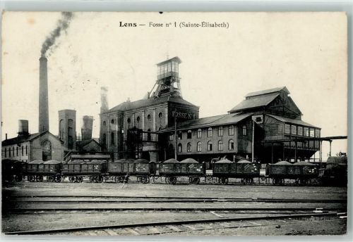 Lens 1915 Fosse No. 1 Sainte Elisabeth Eisenbahn