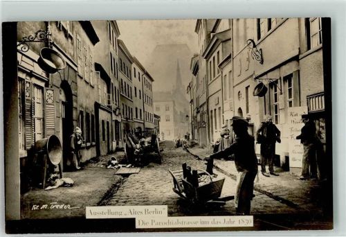 Berlin Mitte Ausstellung Altes Berlin Parochialstraße um das Jahr 1830
