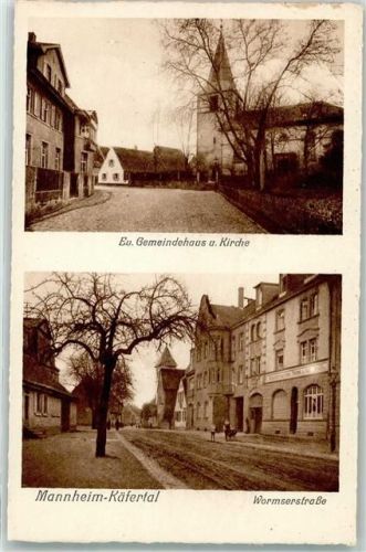 Käfertal Evangelisches Gemeindehaus Kirche Wormserstraße
