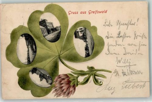 Greifswald 1901 Distel Stadtansichten