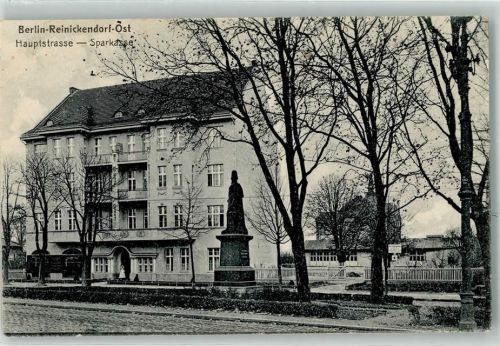 Reinickendorf 1914 Hauptstraßr Sparkasse Denkmal