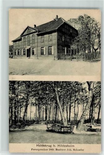 Hildesheim 1914 Gasthaus Heidekrug Gartenwirtschaft