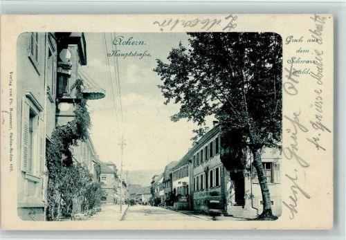 Achern 1901 Hauptstrasse, gute Erhaltung AK
