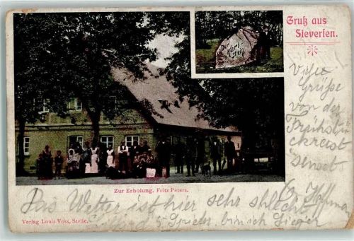 Sieversen 1905 Der Karl-Stein Gasthaus Zur Erholung Hund
