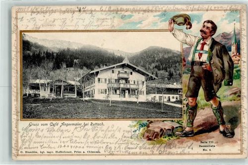 Rottach 1903 Cafe Angermaier Bauernbube Bayer. Tracht Serie VII Nr. 4
