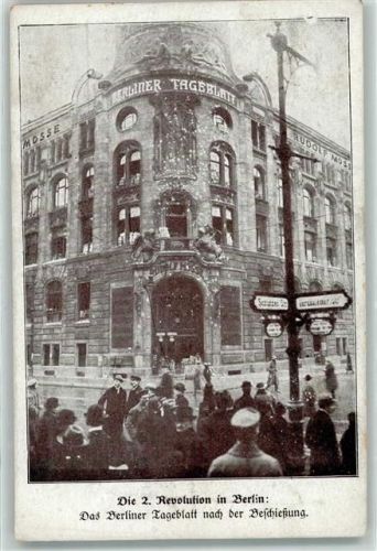 Berlin Mitte Mossehaus Berliner Tageblatt nach der Beschießung