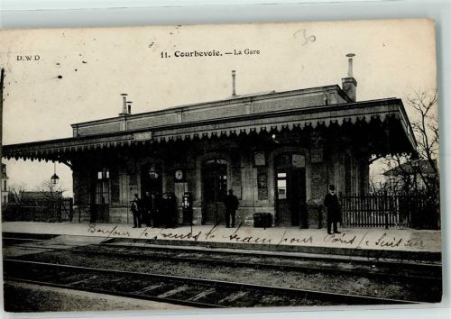 Courbevoie 1907 La Gare Bahnhof