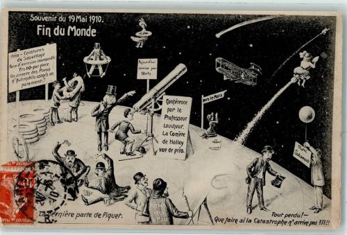 1910 Weltuntergang Fin du Monde Kartenspiel AK