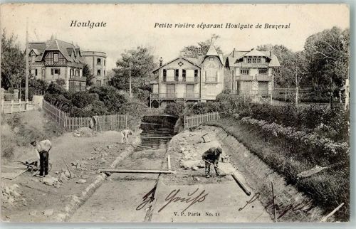 Houlgate Petite reviere separant Houlgate de Beuzeval Beruf AK