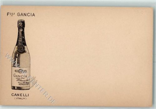 1900 Werbung Gancia Canelli Italy Rückseite: Wappen
