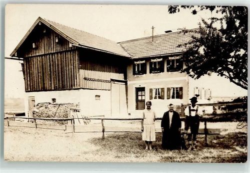 Griesbach Bauernhof Bayerische Tracht Hund Ort handschriftlich