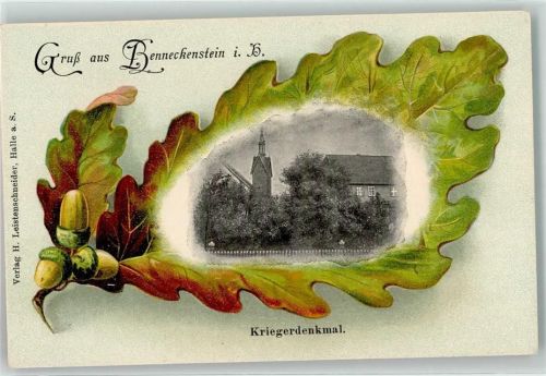 38877 O3702 Benneckenstein - Eichenblatt Kriegerdenkmal