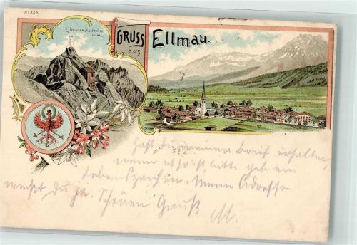 6352 Ellmau 1898 Lithographie Haltspitze
