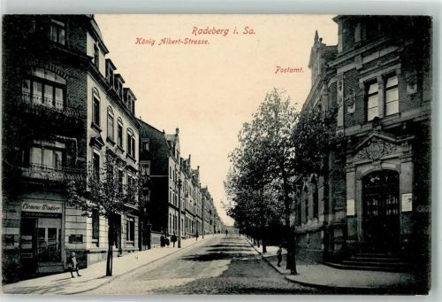 Radeberg König Albert-Straße Postamt Geschäft Clemens Winkler