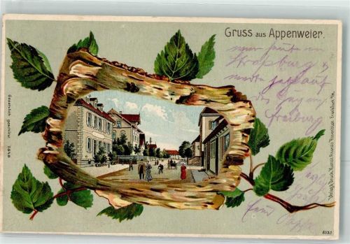 Appenweier 1904 Birkenzweig Dorfstraße