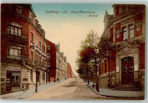 01454 O8142 Radeberg 1920 - König Alber-Straße Postamt
