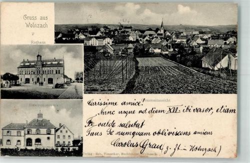 Wolnzach 1902 Rathaus Elektrizitätswerk
