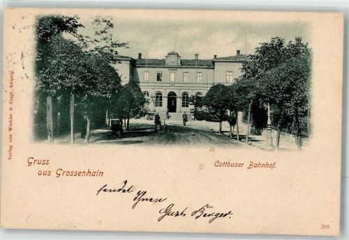 Großenhain 1900 Cottbuser Bahnhof